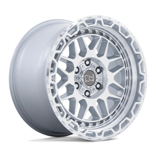 Black Rhino Hard Alloys Holcomb 17X9.5 -12 Gloss Silver W/ Mirror Cut Fac