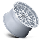 Black Rhino Hard Alloys Holcomb 17X9.5 -12 Gloss Silver W/ Mirror Cut Fac