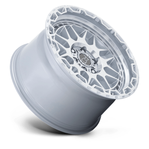 Black Rhino Hard Alloys Holcomb 17X9.5 -12 Gloss Silver W/ Mirror Cut Fac