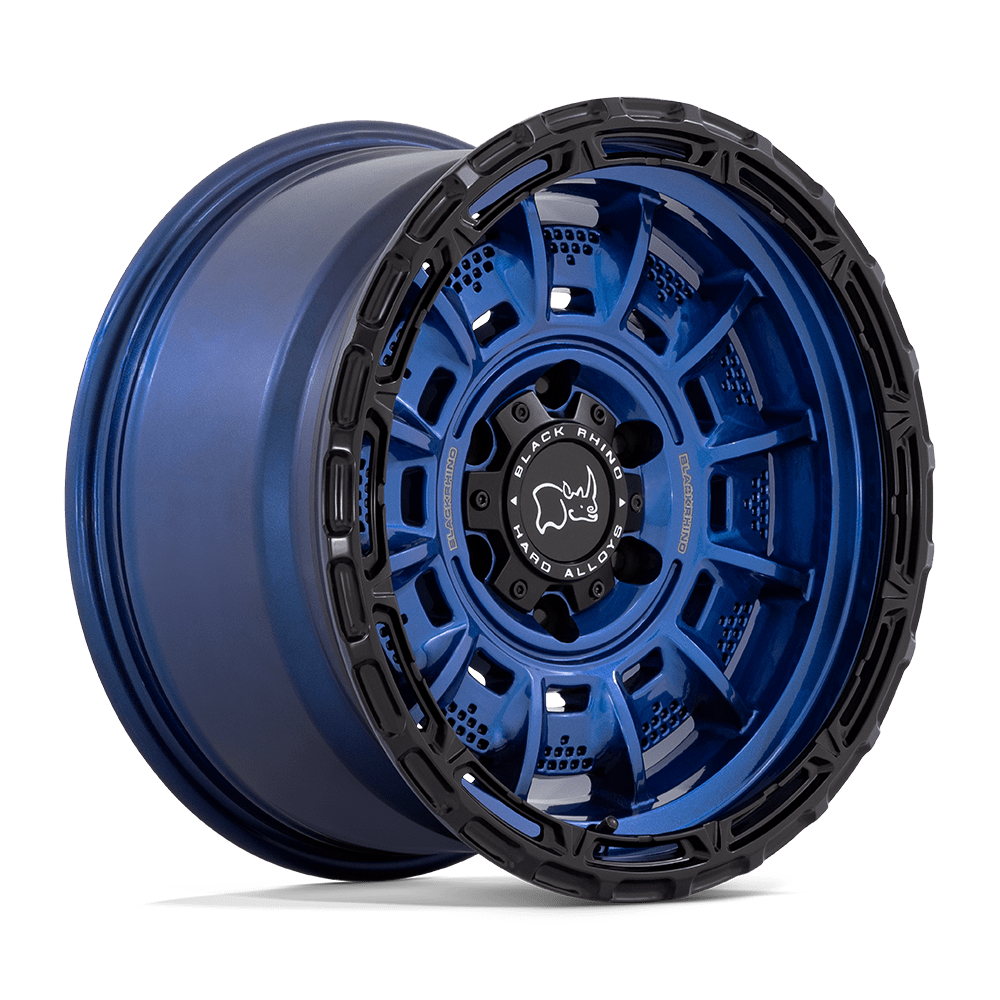 Black Rhino Hard Alloys Legion 20X10 -18 Cobalt Blue W/ Black Lip