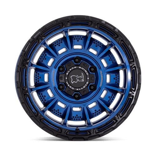 Black Rhino Hard Alloys Legion 20X10 -18 Cobalt Blue W/ Black Lip