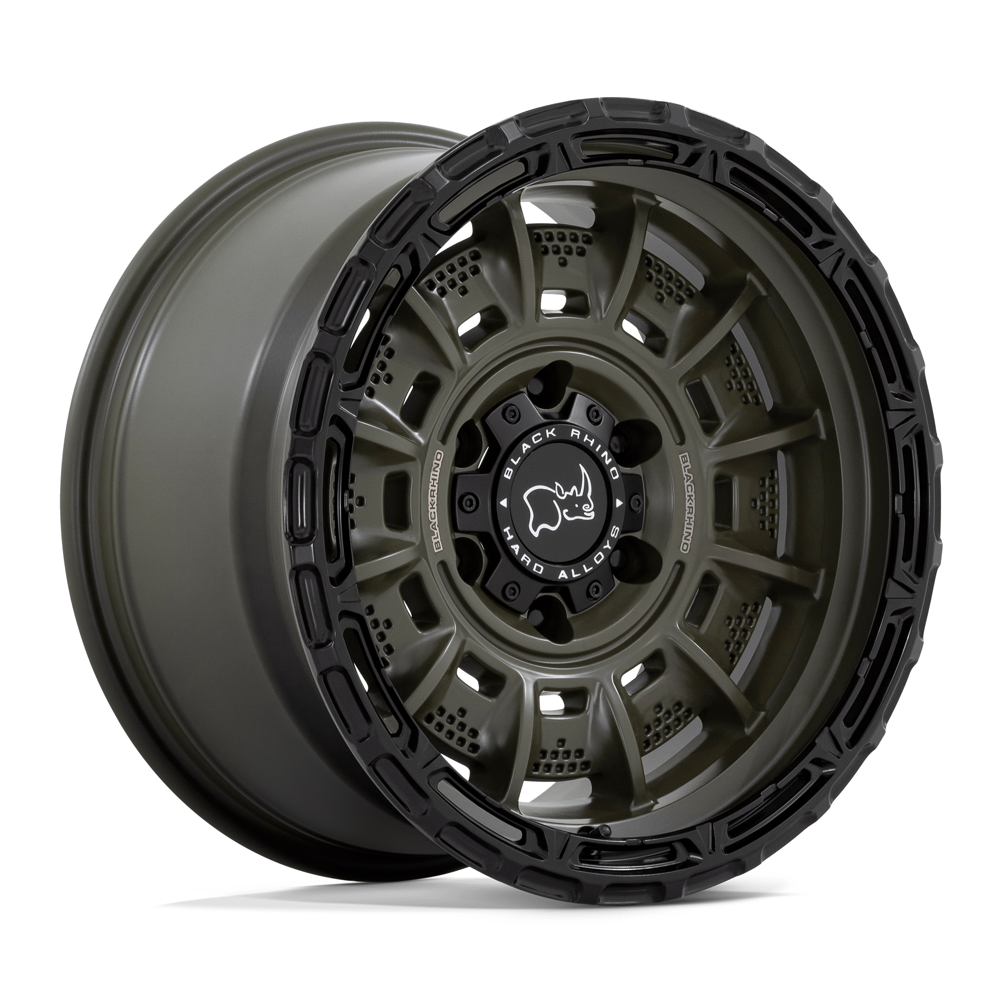 Black Rhino Hard Alloys Legion 17X9 +0 Olive Drab Green W/ Black Lip