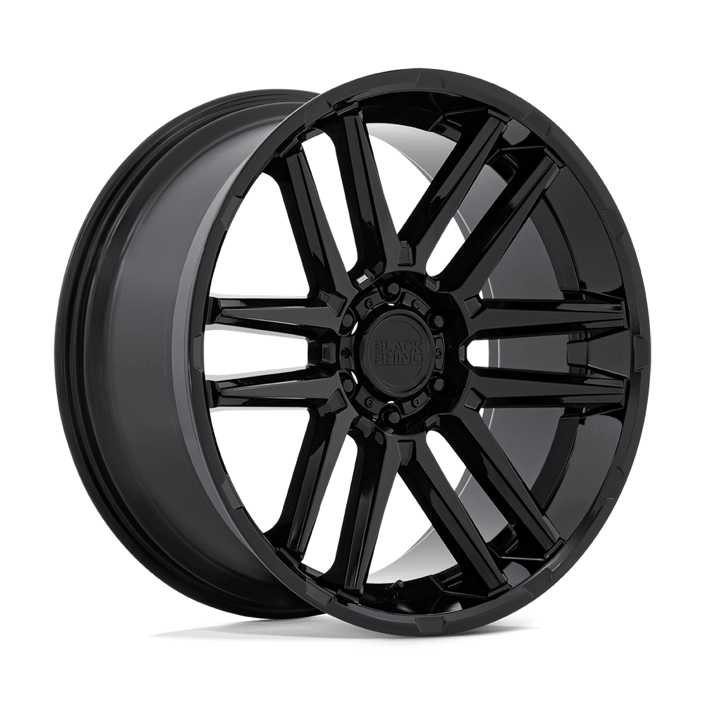 Black Rhino Hard Alloys Tomohawk 22X10 +25 Gloss Black