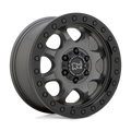Black Rhino Hard Alloys Venture Beadlock 17X8 +38 Matte Gunmetal W/ Black Hrdw