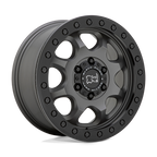 Black Rhino Hard Alloys Venture Beadlock 17X8 +38 Matte Gunmetal W/ Black Hrdw