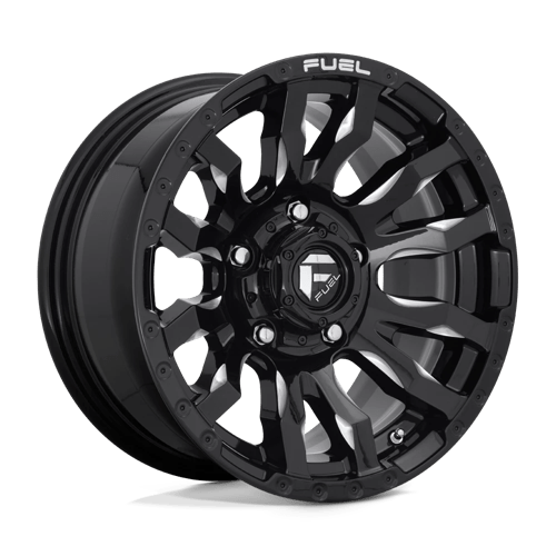 Fuel 1Pc D673 Blitz 16X8 +1 Gloss Black Milled