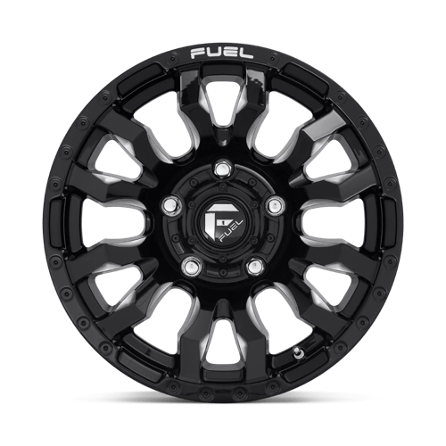 Fuel 1Pc D673 Blitz 16X8 +1 Gloss Black Milled