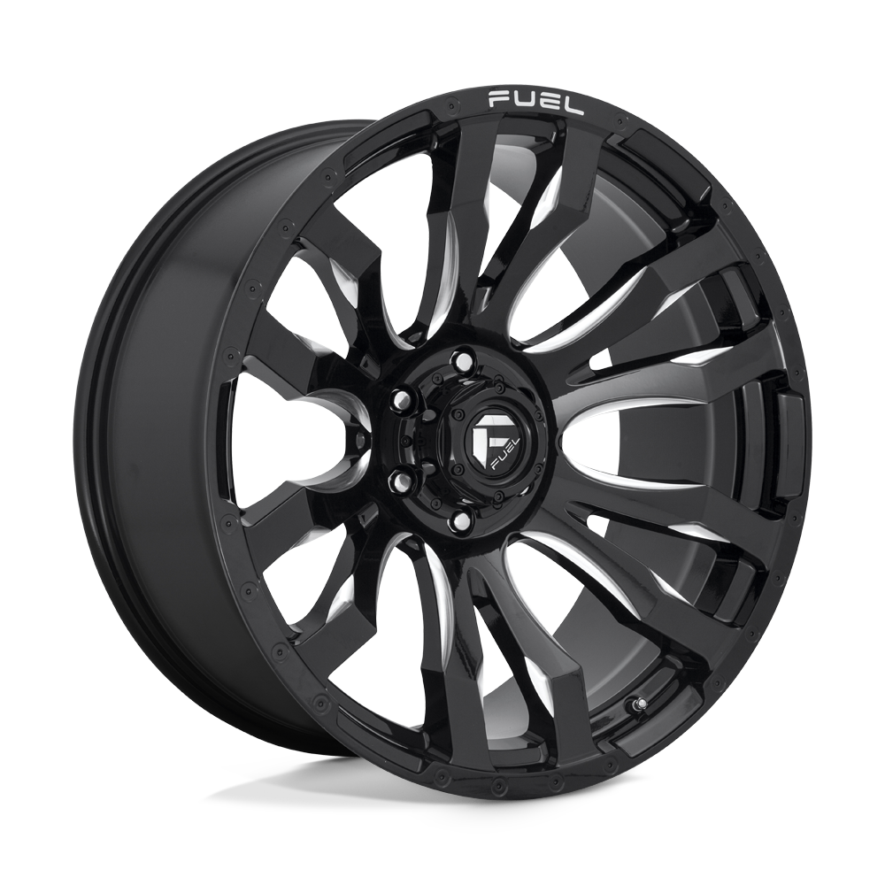 Fuel 1Pc D673 Blitz 17X9 +1 Gloss Black Milled