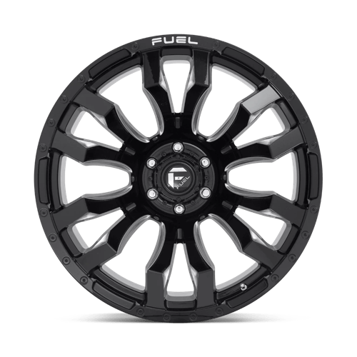 Fuel 1Pc D673 Blitz 22X12 -44 Gloss Black Milled