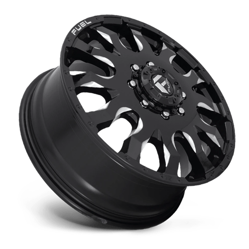 Fuel 1Pc D673 Blitz 20X8.25 +105 Gloss Black Milled