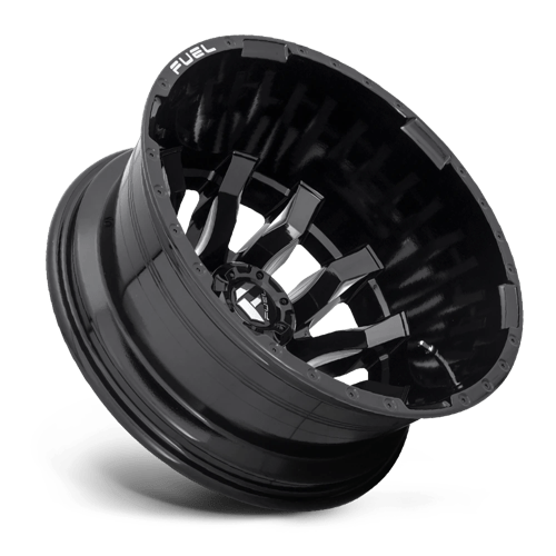 Fuel 1Pc D673 Blitz 20X8.25 -221 Gloss Black Milled