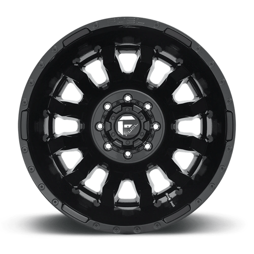 Fuel 1Pc D675 Blitz 20X8.25 -202 Gloss Black