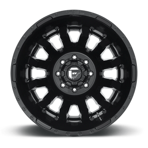 Fuel 1Pc D675 Blitz 20X8.25 -240 Gloss Black