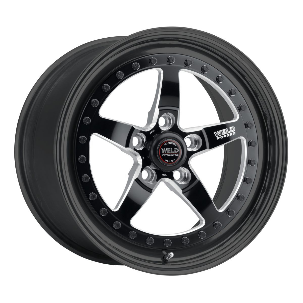 WELD Racing Weldstar 15X10 +0 Black Center - Black Shell