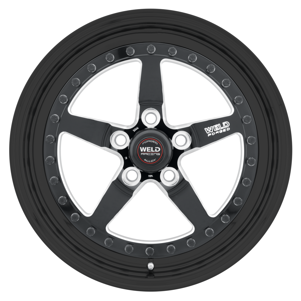 WELD Racing Weldstar 17X10 +64 Black Center - Gloss Black Shell