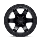 Fuel 1PC D122 BLOCK BEADLOCK 17X8.5 +0 MATTE BLACK W/ MATTE BLACK RING