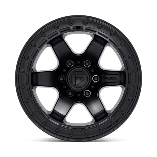 Fuel 1PC D122 BLOCK BEADLOCK 17X8.5 +0 MATTE BLACK W/ MATTE BLACK RING