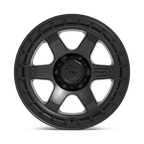 Fuel 1Pc D750 Block 18X9 +20 Matte Black W/ Black Ring