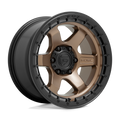 Fuel 1Pc D751 Block 17X9 +1 Matte Bronze W/ Black Ring