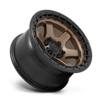 Fuel 1Pc D751 Block 17X9 +1 Matte Bronze W/ Black Ring