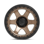 Fuel 1Pc D751 Block 18X9 -12 Matte Bronze W/ Black Ring