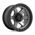 Fuel 1Pc D752 Block 18X9 +20 Matte Gunmetal W/ Black Ring