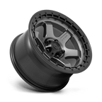 Fuel 1Pc D752 Block 17X9 +1 Matte Gunmetal W/ Black Ring