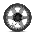 Fuel 1Pc D752 Block 18X9 -12 Matte Gunmetal W/ Black Ring