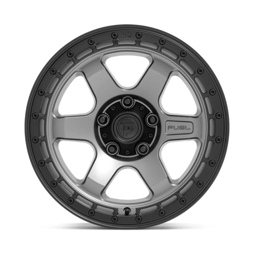 Fuel 1Pc D752 Block 18X9 +20 Matte Gunmetal W/ Black Ring