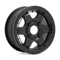 Fuel Utv D922 Block Utv Beadlock 15X6 +38 Matte Black W/ Black Ring