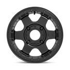 Fuel Utv D922 Block Utv Beadlock 15X6 +38 Matte Black W/ Black Ring