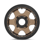 Fuel Utv D924 Block Utv Beadlock 15X6 +38 Matte Bronze W/ Black Ring