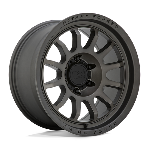 Black Rhino Hard Alloys Rapid 20X8.5 +0 Matte Brushed Gunmetal