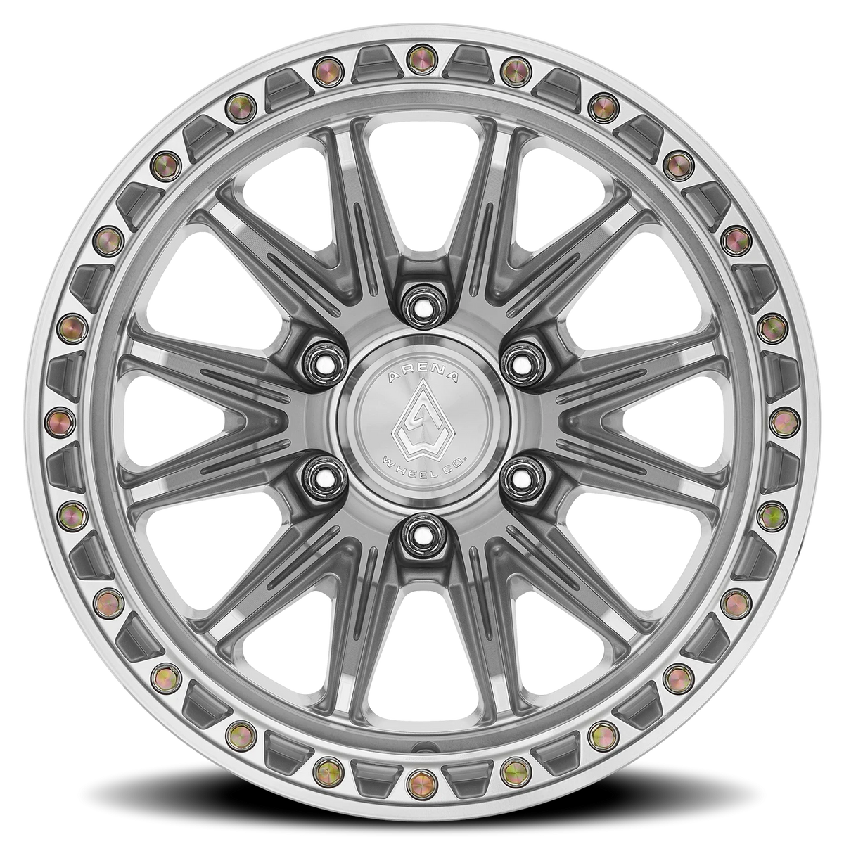 Arena Blitz 20X9 +0 Gloss Silver Machined