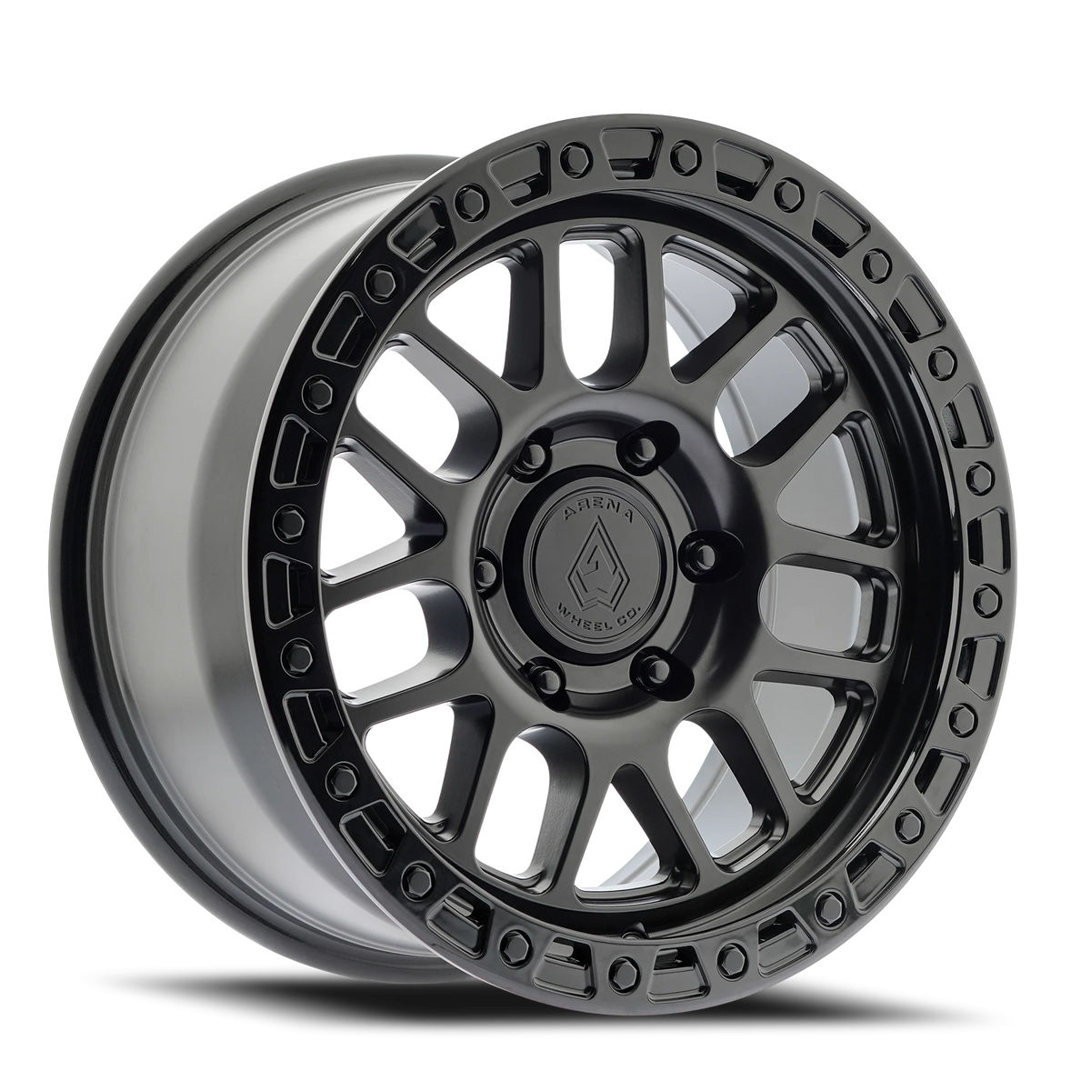Arena Boost 18X9 +0 Satin Black W/ Gloss Black Lip