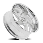 Dazz Bussin 24X10 +0 Gloss Silver W/ Brushed / Chrome Stainless Steel Lip