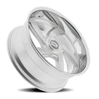 Dazz Bussin 24X10 +0 Gloss Silver W/ Brushed / Chrome Stainless Steel Lip