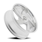 Dazz Bussin 24X9 +0 Gloss Silver W/ Brushed / Chrome Stainless Steel Lip