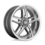 Us Mag 1Pc U129 Cten 22X8.5 +1 Matte Gun Metal Milled