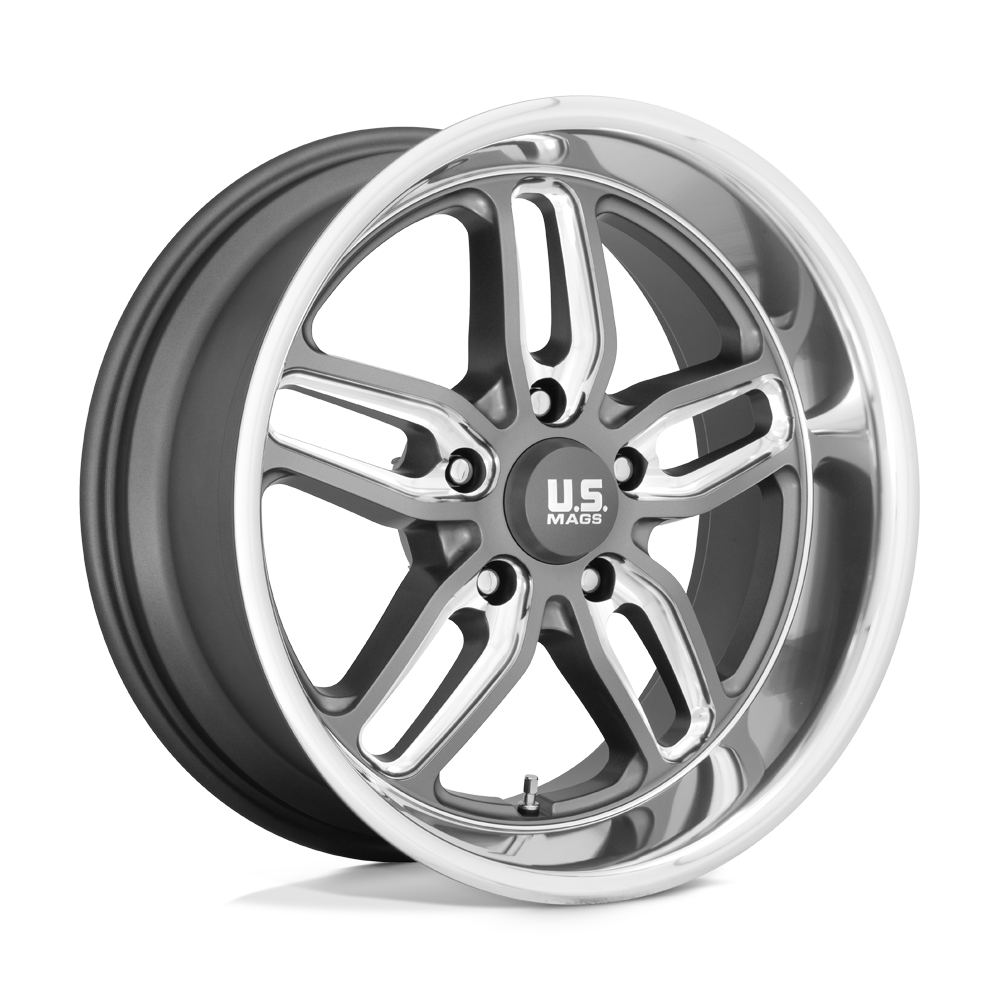 Us Mag 1Pc U129 Cten 22X8.5 +1 Matte Gun Metal Milled
