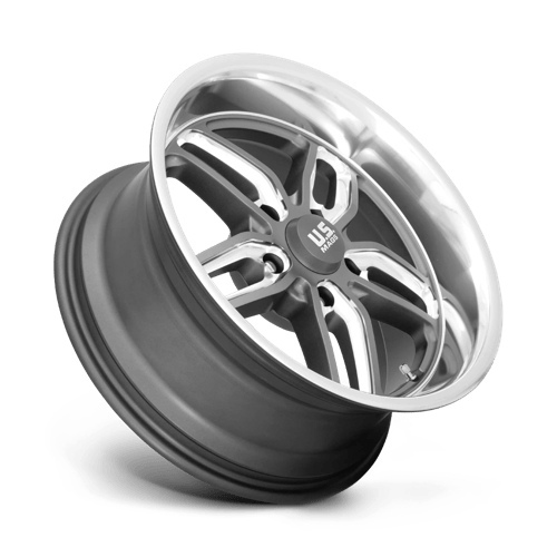 Us Mag 1Pc U129 Cten 22X8.5 +1 Matte Gun Metal Milled