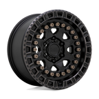 Black Rhino Hard Alloys Carbine 20X9 -18 Matte Black W/ Mach Tint Ring
