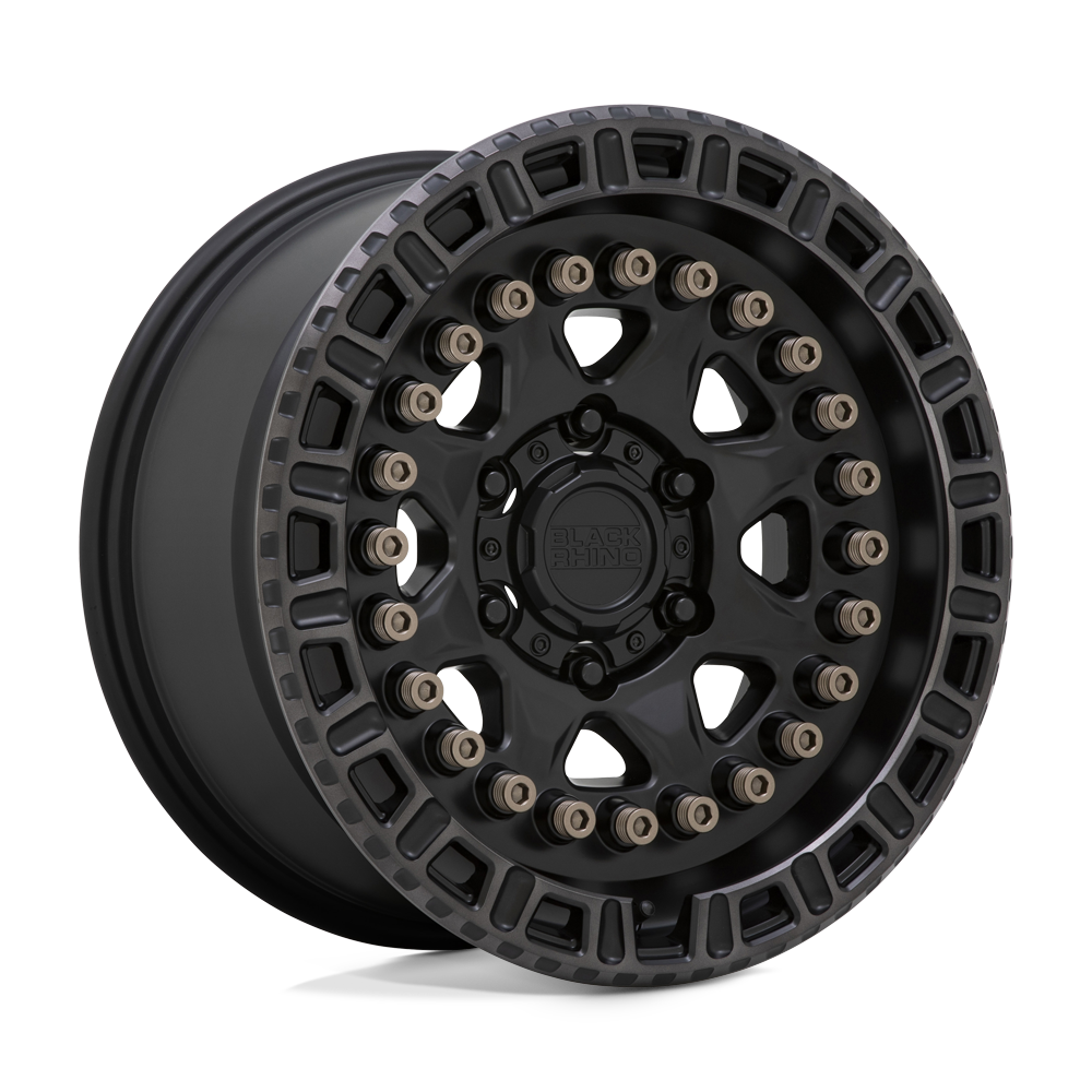 Black Rhino Hard Alloys Carbine 20X9 -18 Matte Black W/ Mach Tint Ring