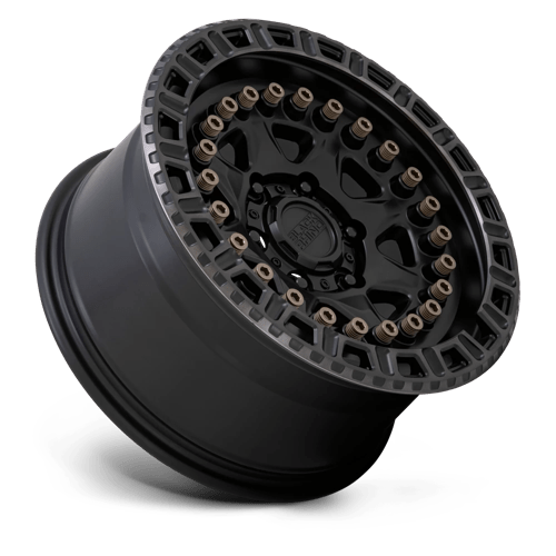 Black Rhino Hard Alloys Carbine 20X9 -18 Matte Black W/ Mach Tint Ring
