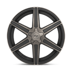 Niche 1Pc M236 Carina 24X10 +25 Matte Mach Double Dark Tint