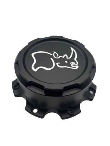 Cap Br Anim Screwon 8/165 Mtblk Wht Logo