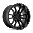 Fuel 1Pc D760 Clash 20X9 +1 Gloss Black