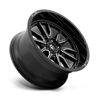 Fuel 1Pc D761 Clash 20X9 +20 Gloss Black Milled