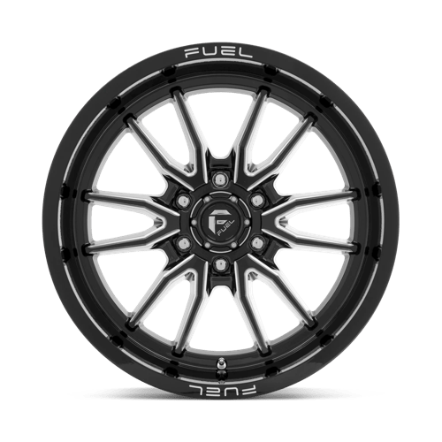 Fuel 1Pc D761 Clash 20X9 +20 Gloss Black Milled