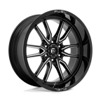 Fuel 1Pc D761 Clash 22X10 -18 Gloss Black Milled
